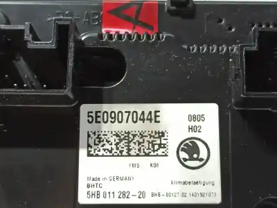 Second-hand car spare part climate control for skoda octavia combi (5e5) active oem iam references 5e0907044e 5e0907044eyms / 5e0907044abyms 5hb011282