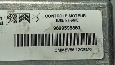 İkinci el araba yedek parçası ecu motor kontrol cihazi için peugeot 208 active oem iam referansları 1629082280 9829598880 9815037580