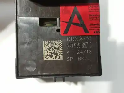 Peça sobressalente para automóvel em segunda mão botão / interruptor elevador vidro dianteiro esquerdo por seat leon st (5f8) 1.4 16v tsi referências oem iam 5g0959857g  5g0959857giha