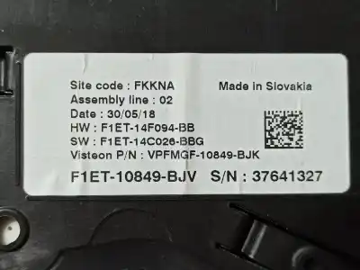 Автозапчастина б/у панель інструментів для ford c-max (ceu) titanium посилання на oem iam 2303634 f1et10849bjv f1et-10849-bjx / f1et10849bjx