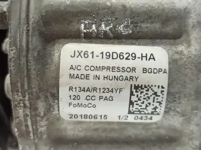 Автозапчастина б/у компресор кондиционера для ford c-max (ceu) titanium посилання на oem iam 2414013 jx6119d629ha / jx61-19d629-ha redv61-19d629-fg / redv6119d629fg / 2634805 / jx61-19d629-hc