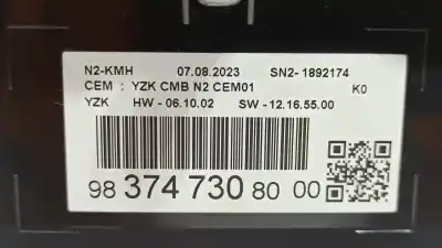 Автозапчастина б/у панель інструментів для peugeot expert combi standard посилання на oem iam 9837473080 769168350u 769318280u