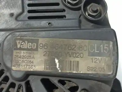 Peça sobressalente para automóvel em segunda mão alternador por citroen c3 1.4 hdi exclusive referências oem iam 9646476280  
