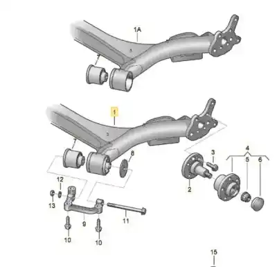 Gebrauchtes Autoersatzteil  zum AUDI A2 (8Z)  OEM-IAM-Referenzen 8Z0500051AB  8Z0500053B