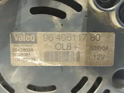 İkinci el araba yedek parçası alternatör için citroen c3 1.4 premier oem iam referansları 9649611780  