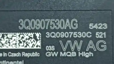 Second-hand car spare part electronic module for audi a1 ( gba ) sportback oem iam references 3q0907530ag  a3c0449670250