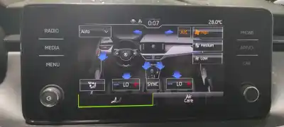 Second-hand car spare part gps navigation system for skoda kamiq (nw4) active oem iam references 654035869h  654035869hizy
