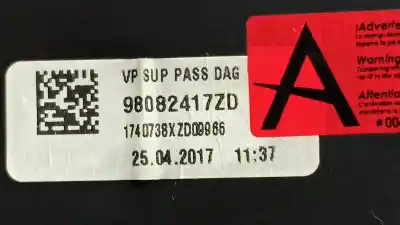 Автозапчастина б/у бардачок для peugeot expert combi furgon l2 посилання на oem iam 98082417zd  
