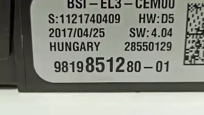 Автозапчасти б/у блок реле/предохранителей за peugeot expert combi furgon l2 ссылки oem iam 9819851280  1617016180