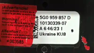 Автозапчасти б/у выключатель левого переднего окна за skoda kamiq (nw4) active ссылки oem iam 5g0959857d  5g0959857dwhs