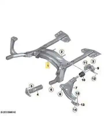 Gebrauchtes Autoersatzteil vorderachse zum bmw mini (r56) cooper oem-iam-referenzen 31116772229  