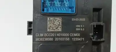 Second-hand car spare part electronic module for peugeot 208 (p2) e-allure pack oem iam references 9836236080  