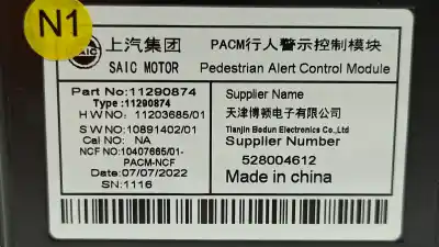 Second-hand car spare part electronic module for mg mg4 standard oem iam references 11290874 528004612 11042396