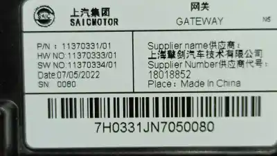 Peça sobressalente para automóvel em segunda mão módulo eletrônico por mg mg4 standard referências oem iam 11370331  