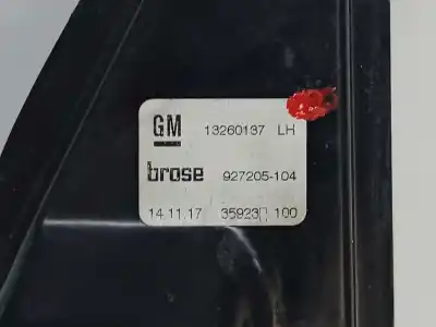 Автозапчастина б/у регулятор вікна передній лівий для opel zafira (c) selective start/stop посилання на oem iam 13369285 927205-104 927205104