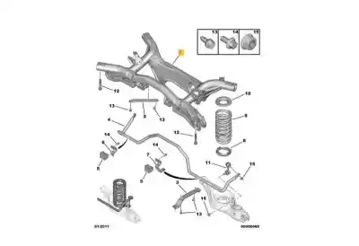 Piesă de schimb auto la mâna a doua PUNTE SPATE pentru CITROEN C-CROSSER  Referințe OEM IAM 5148Q7  
