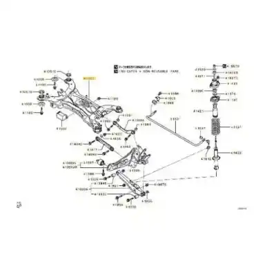 Pezzo di ricambio per auto di seconda mano  per MITSUBISHI ECLIPSE CROSS  Riferimenti OEM IAM 4100A192  