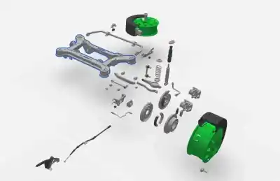 Pezzo di ricambio per auto di seconda mano asse posteriore per hyundai tucson essence 2wd riferimenti oem iam 55405d3250