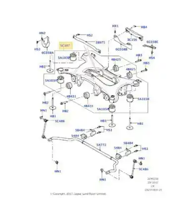 Автозапчасти б/у задний мост за LAND ROVER EVOQUE Dynamic ссылки OEM IAM LR028449 BJ325K091AD / GJ325K091AE LR096550