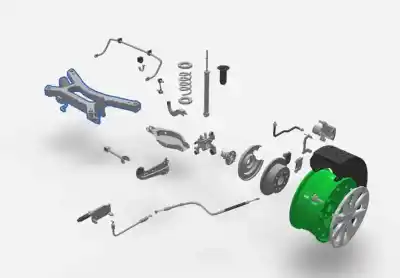 Piesă de schimb auto la mâna a doua punte spate pentru toyota corolla (e21) hybrid active referințe oem iam 5120602080