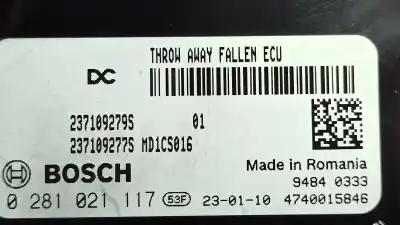 Second-hand car spare part ecu engine control for renault express van oem iam references 237109279s 4740015846 0281021117