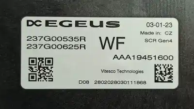 Second-hand car spare part electronic module for renault express van oem iam references 237g00535r 237g00625r aaa19451600