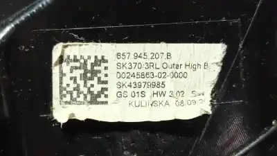 Автозапчасти б/у левый задний фонарь за skoda scala (nw) 1.0 tsi 95 cv / 70 kw ссылки oem iam 657945207b  