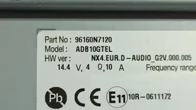 Peça sobressalente para automóvel em segunda mão módulo / sistema de navegação gps por hyundai tucson essence bluedrive 2wd referências oem iam 96160n7120  96160-n7120