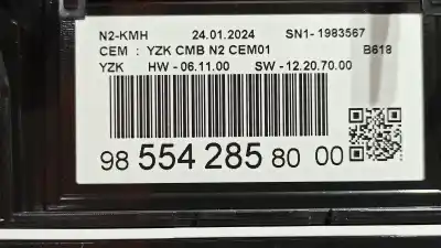 Second-hand car spare part dashboard for citroen c3 elle oem iam references 9855428580  