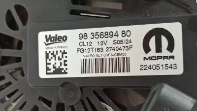 Second-hand car spare part alternator for citroen c3 elle oem iam references 9835689480  