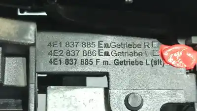 Автозапчастина б/у зовнішня ручка передня прав для audi a8 (4e2) 3.2 посилання на oem iam 4e0839205g 4e0839886e 4e0839205ggru