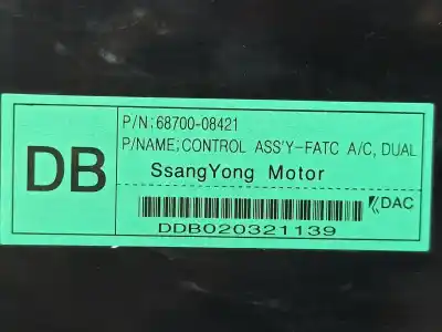 Автозапчасти б/у климат-контроль за ssangyong rexton rx 320 ссылки oem iam 6870008421  68700-08421