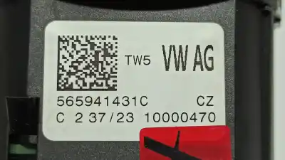 Автозапчастина б/у управління світлом для skoda scala (nw) 1.0 tsi 95 cv / 70 kw посилання на oem iam 565941431c  565941431cwhi