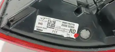 Автозапчастина б/у правий ліхтар для infiniti q30 1.5d посилання на oem iam 265505da0a  265505da0b