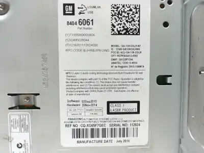 Автозапчастина б/у gps навігаційна система для opel mokka / mokka x (j13) 1.7 cdti (_76) посилання на oem iam 84046061  1680471880