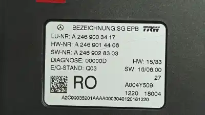 Second-hand car spare part electronic module for mercedes-benz clase cla (w117) cla 200 cdi (117.308) oem iam references a2469003417 a2c99035201 a2469014406