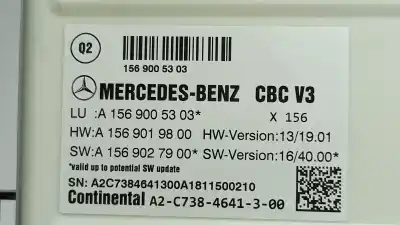 Second-hand car spare part electronic module for mercedes-benz clase cla (w117) cla 200 cdi (117.308) oem iam references a1569005303 a1569027900 a1569019800