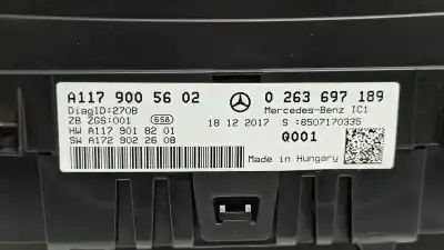 Автозапчастина б/у панель інструментів для mercedes-benz clase cla (w117) cla 200 cdi (117.308) посилання на oem iam a1179005602  a1179007002