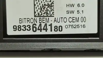 Second-hand car spare part electronic module for peugeot 3008 active oem iam references 9833644180  