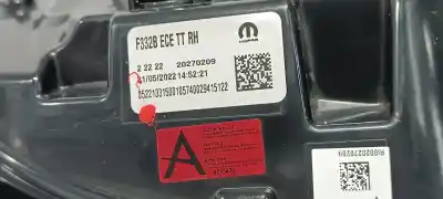 Second-hand car spare part right tailgate light for fiat 500 e new 500 icon hb oem iam references 52213315  20270209