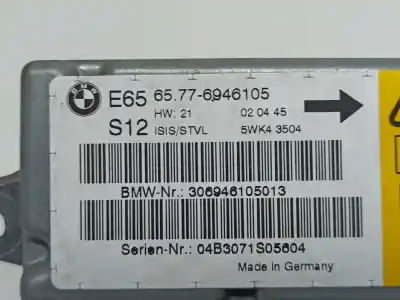 Peça sobressalente para automóvel em segunda mão sensor por bmw serie 7 (e65/e66) 4.0 740d referências oem iam 65776946105  