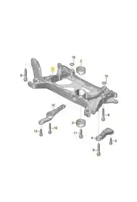 Peça sobressalente para automóvel em segunda mão charrió / suporte de eixo dianteiro por volkswagen golf viii lim. (cd1) life etsi referências oem iam 5wa199315e