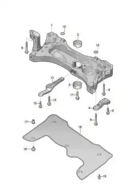 Pezzo di ricambio per auto di seconda mano assale anteriore per volkswagen t-roc advance style riferimenti oem iam 5wa199315f