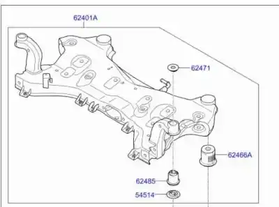 Piesă de schimb auto la mâna a doua punte fatã pentru kia optima business referințe oem iam 62405d4860