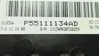 Peça sobressalente para automóvel em segunda mão comando de sofagem (chauffage / ar condicionado) por jeep compass limited referências oem iam 55111134ad  