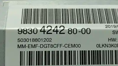 Second-hand car spare part multifunction display for peugeot 5008 active oem iam references 9830424280 5550188033 503018801202