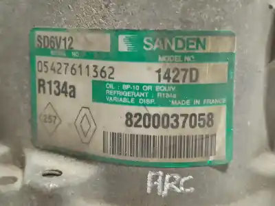 Second-hand car spare part air conditioning compressor for renault clio ii fase ii (b/cb0) authentique oem iam references 8200037058  8200618853