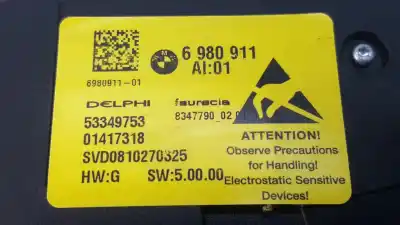 Peça sobressalente para automóvel em segunda mão comando de ajuste do banco por bmw serie x6 (e71) 3.0 3.5d referências oem iam 61319275067 01417318 / 53349753 6980911