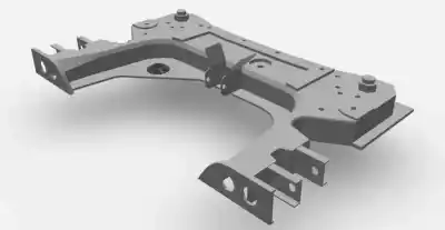 Peça sobressalente para automóvel em segunda mão Charrió / Suporte De Eixo Dianteiro por RENAULT CLIO IV Expression Referências OEM IAM 544013884R  