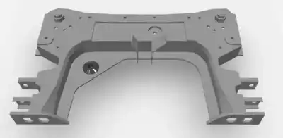 Peça sobressalente para automóvel em segunda mão charrió / suporte de eixo dianteiro por renault clio iv expression referências oem iam 544013884r  